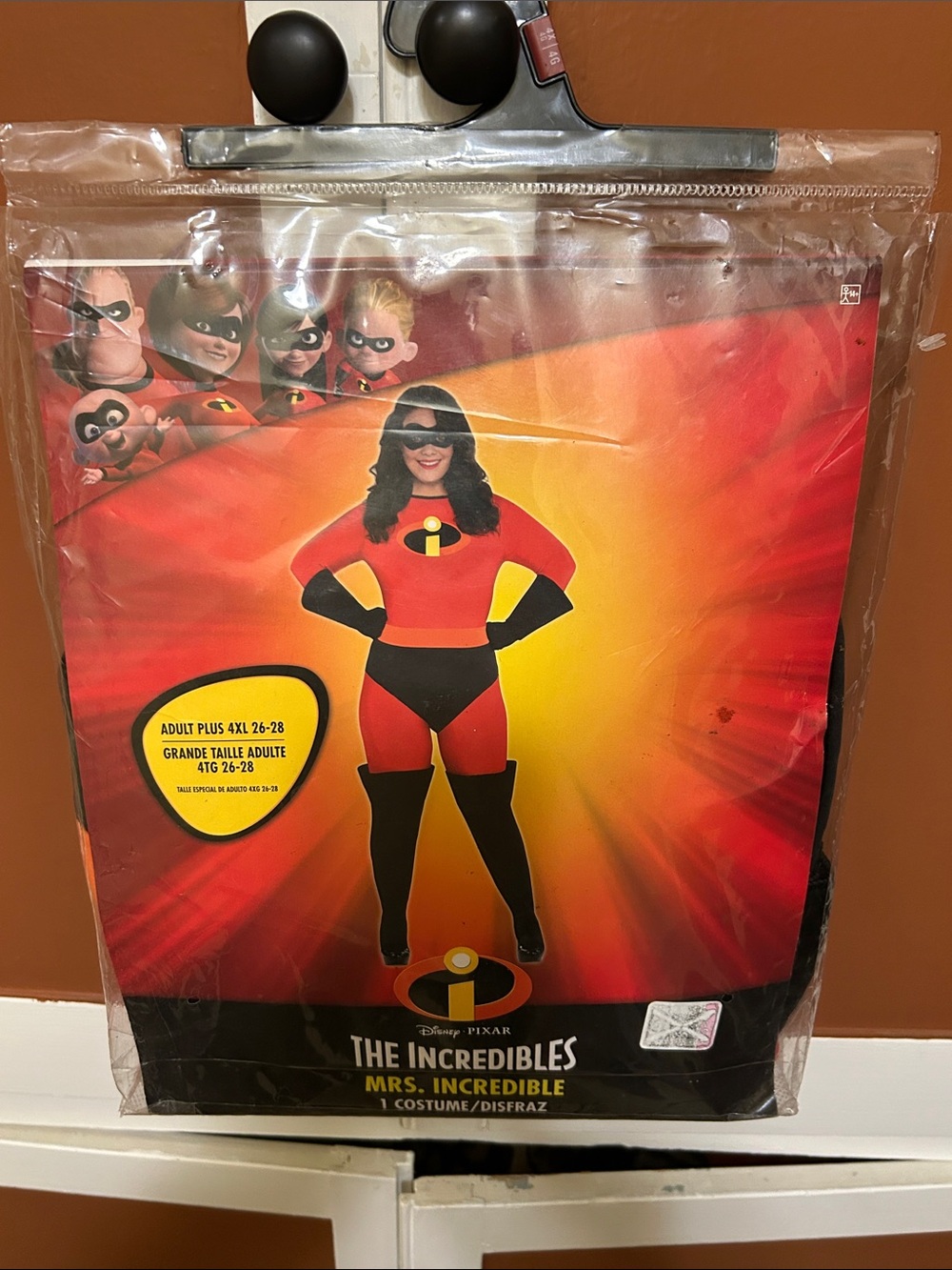 Adult Disney Pixar The Incredibles Mrs Incredible (Elastigirl) classic 4XL NEW